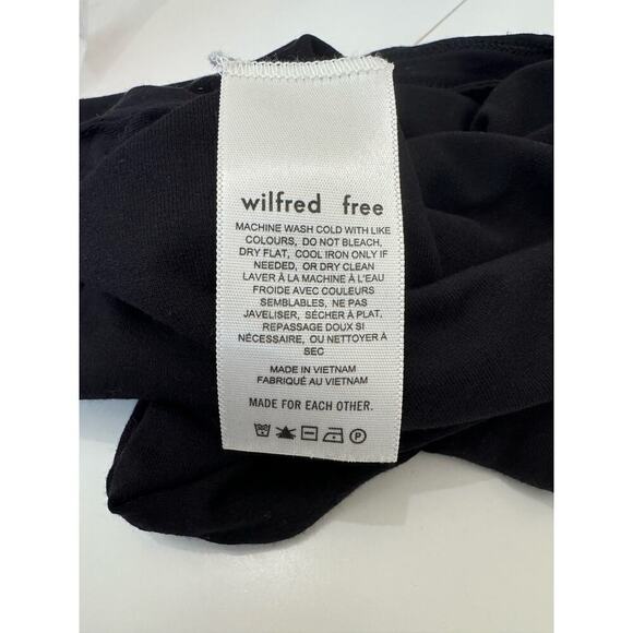 Aritzia Wilfred Free Bodysuit Thong Stretch‎ One Shoulder Spaghetti Black M - Picture 6 of 8